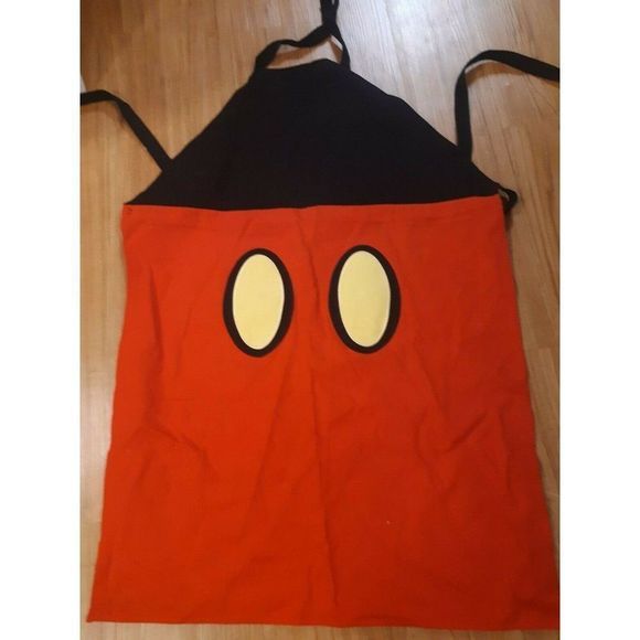 Disney Other - Disney Parks Mickey Mouse Apron Chef Cooking Tradition Classic Red and Black